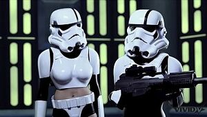 Vivid Parody - 2 Storm Troopers love some Wookie boner